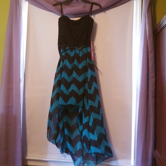 AUW Dresses | Ross High Low Blue And 